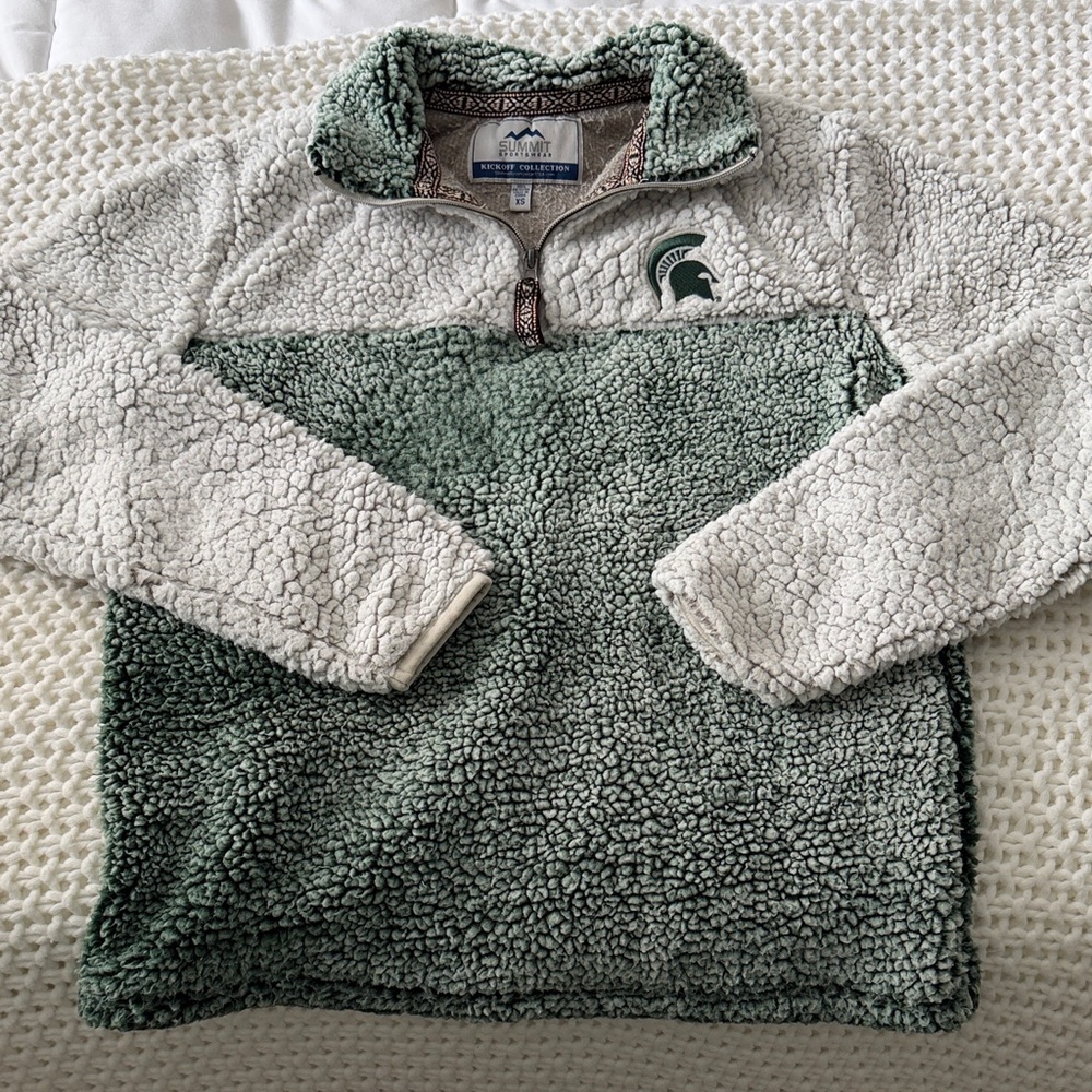 Women's Michigan State Sherpa Quarter Zip